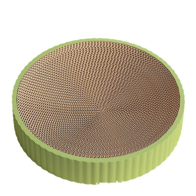 Round Cat Scratching Board Wear-resistant Replaceable Corrugated Paper Cat Nest