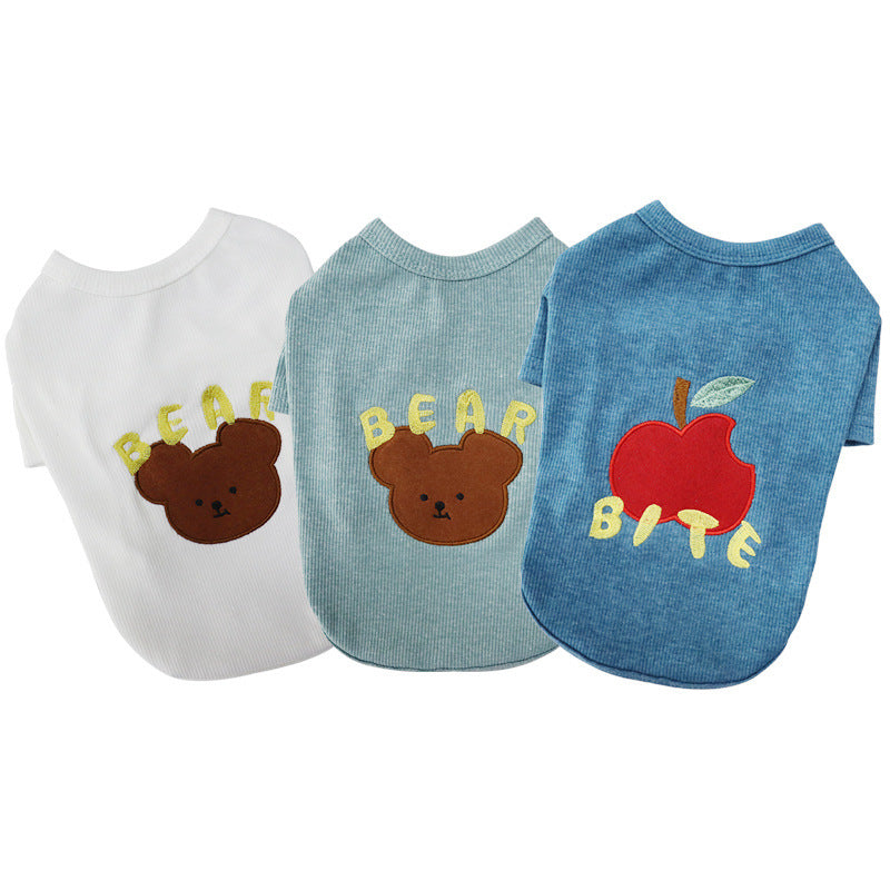 T-shirt Bichon Schnauzer Small Dog T-shirt Vest Pet Clothes